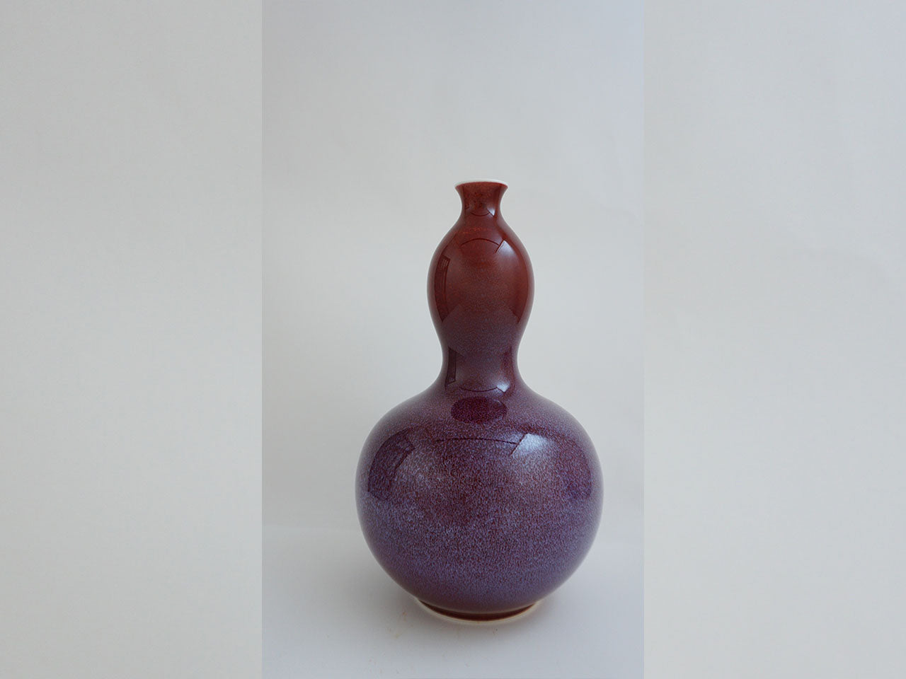 花器紫红辰砂瓢形花瓶真右卫门窑有田烧陶瓷器– Takumi Japan