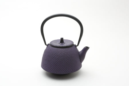 Tea supplies, Kyusu teapot, Nambu shape, Arare, 0.4L Purple - Nambu ironware, Metalwork
