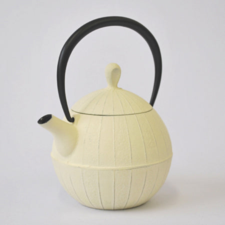 Tea supplies, Tea pot, Walnut, 0.5L, Premium Ivory - Nambu ironware, Metalwork