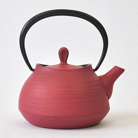 Tea supplies, Tea pot, Brush mark, 0.4L, Rose Pink - Nambu ironware, Metalwork