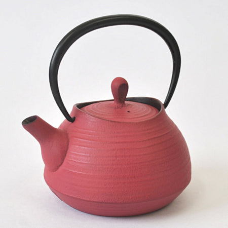 Tea supplies, Tea pot, Brush mark, 0.4L, Rose Pink - Nambu ironware, Metalwork