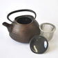 Tea supplies, Tea pot, Brush mark, 0.4L, Copper black - Nambu ironware, Metalwork