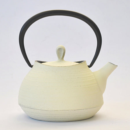 Tea supplies, Tea pot, Brush mark, 0.4L, Premium Ivory - Nambu ironware, Metalwork