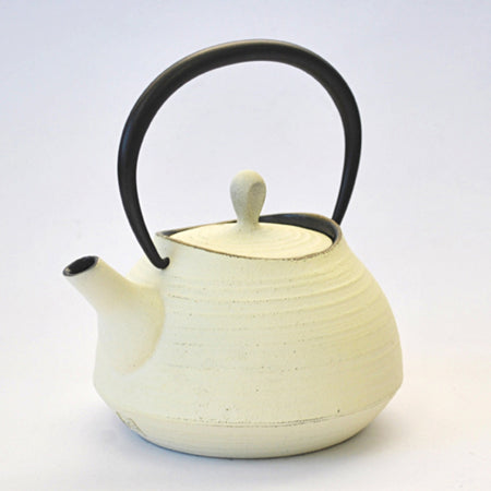 Tea supplies, Tea pot, Brush mark, 0.4L, Premium Ivory - Nambu ironware, Metalwork