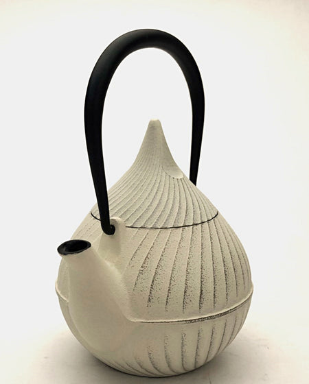 Tea supplies, Tea pot, Tsubomi, 0.4L, Premium Ivory - Nambu ironware, Metalwork, Designed by Yoshitaka Nakamura