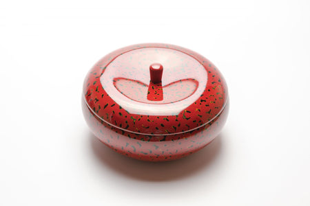 Box, Candy container, Kara-nuri, Red - Tsugaru lacquerware