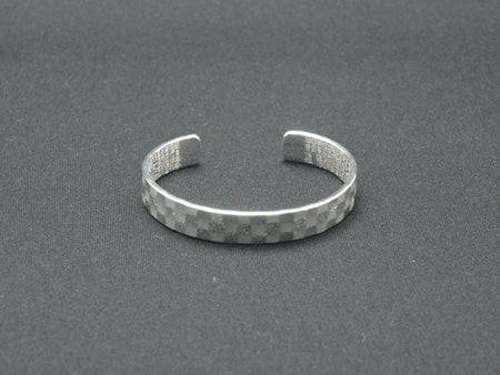 Jewelry, Checkered Heart Sutra bracelet, Small - Kenichiro Izumi, Tokyo silverware, Metalwork