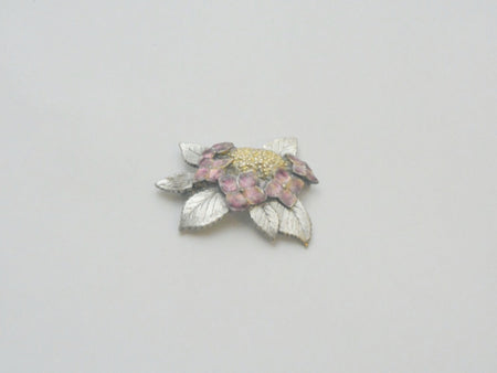 Jewelry, Hydrangea Brooch and pendant, Pink - Kenichiro Izumi, Tokyo silverware, Metalwork