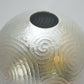 花瓶 纯银锻造花器 珍珠纹 泉健一郎 东京银器 金属工艺品