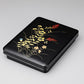 Box, Tamabuchi inkstone case, Autumn grass, Black, 6.5 - Calligraphy Aizu lacquerware