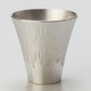 杯子 富士山平底杯 小號 白色 大阪浪華錫器 金屬工藝品