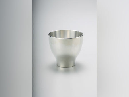Drinking vessel, Large sake cup Seiryu - Osaka naniwa pewterware, Metalwork