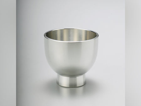 Drinking vessel, Large sake cup Suzaku - Osaka naniwa pewterware, Metalwork