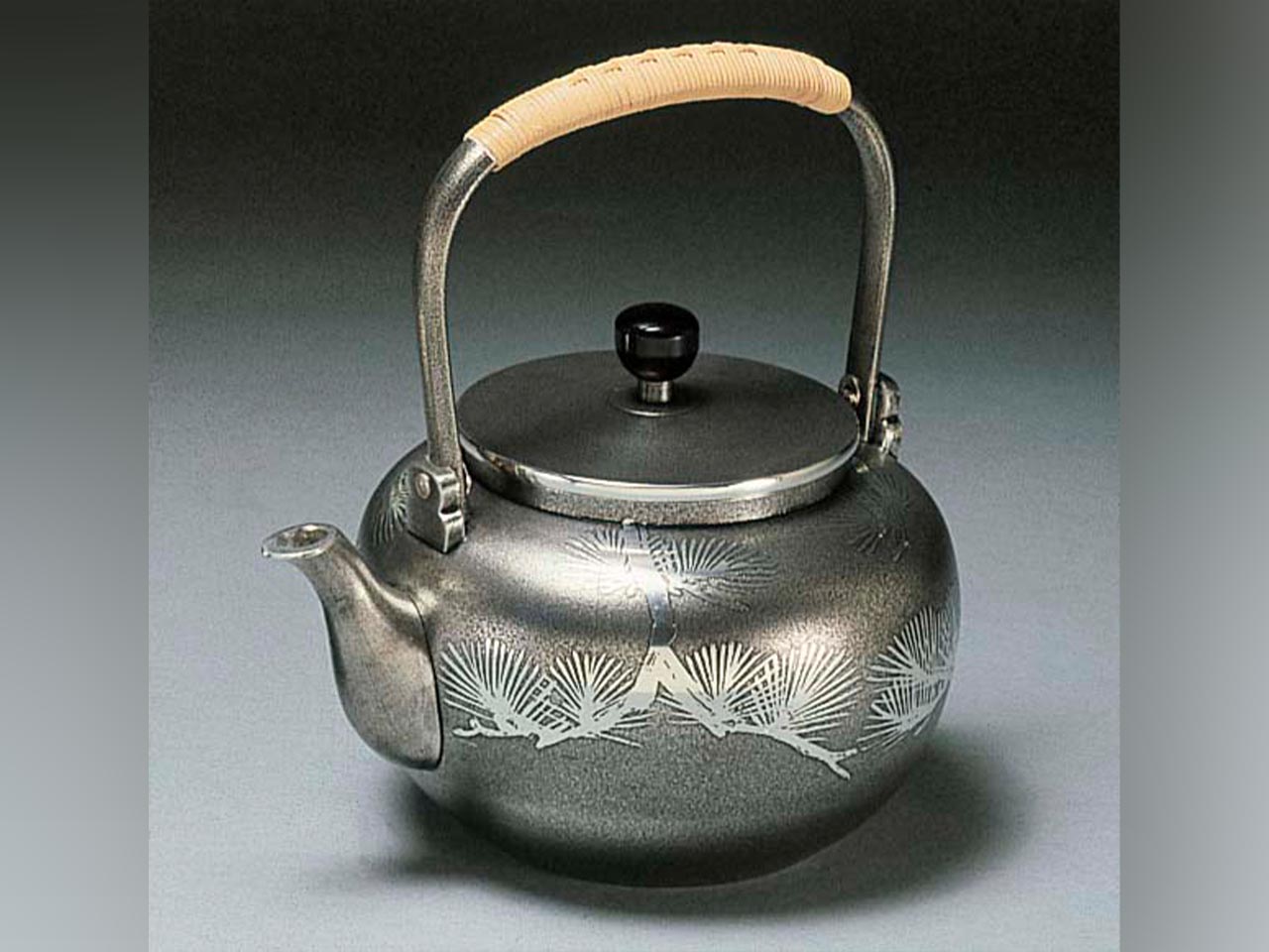 茶具 燒水壺 燻 中號 大阪浪華錫器 金屬工藝品