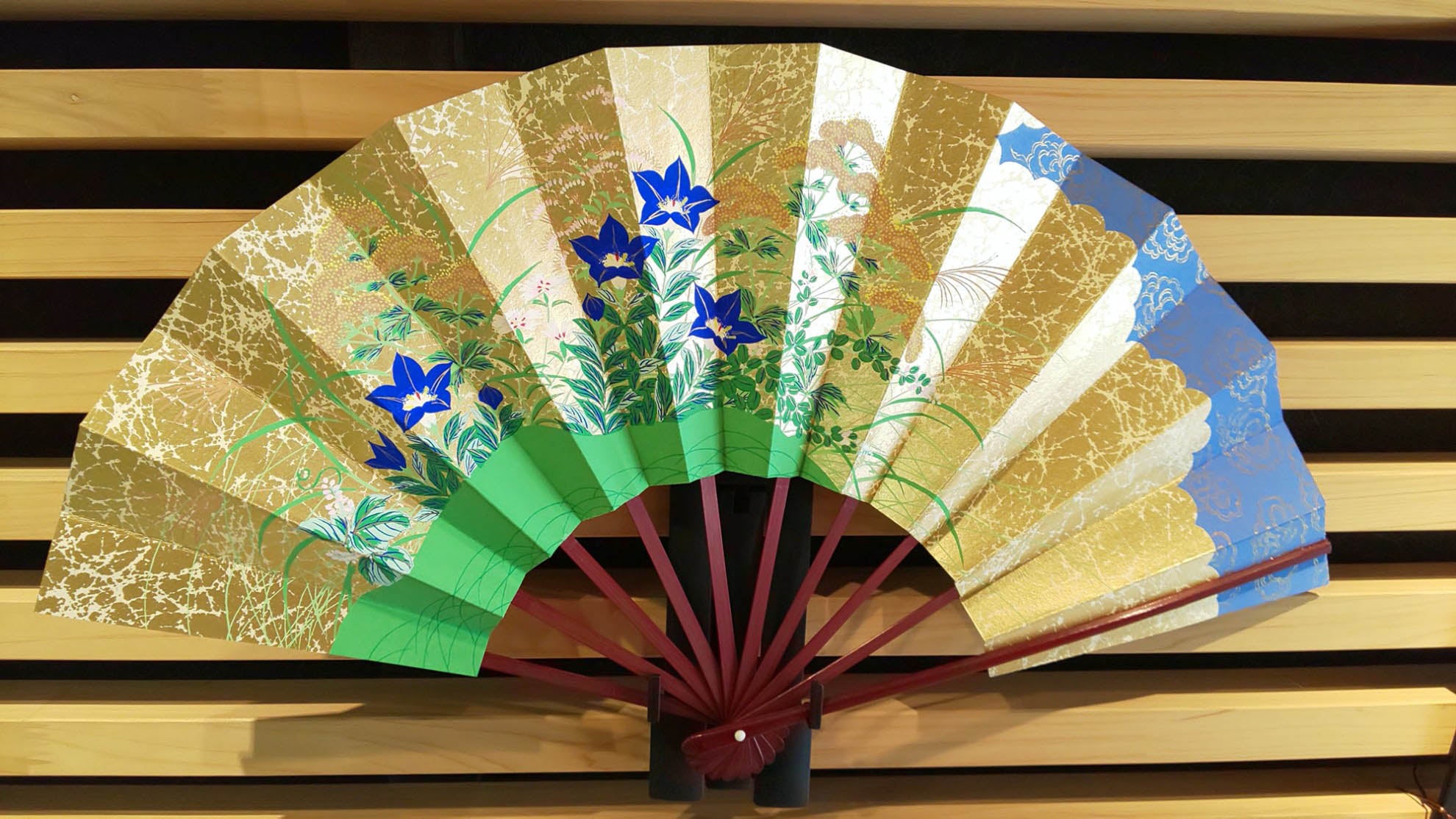 装饰品装饰扇套装桔梗9寸京都折扇– Takumi Japan