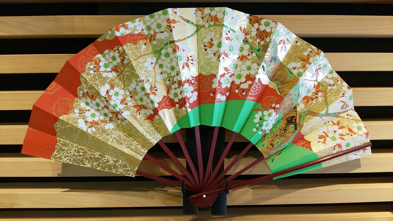 裝飾品 裝飾扇套裝 櫻 9寸 京都折扇