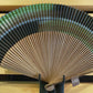 Japanese style accessories, Fan, 60 ribs, Short cloth, Kasumi, Black - Kyoto folding fans