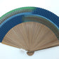 Japanese style accessories, Fan, 60 ribs, Short cloth, Kasumi, Navy - Kyoto folding fans