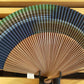 Japanese style accessories, Fan, 60 ribs, Short cloth, Kasumi, Navy - Kyoto folding fans