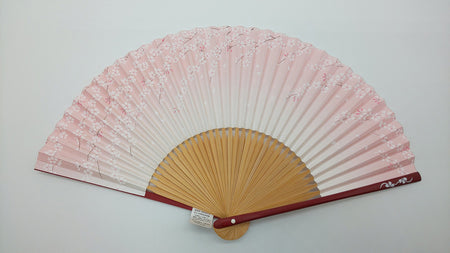 Japanese style accessories, Fan, 15 ribs, Cherry blossom - Kyoto folding fans