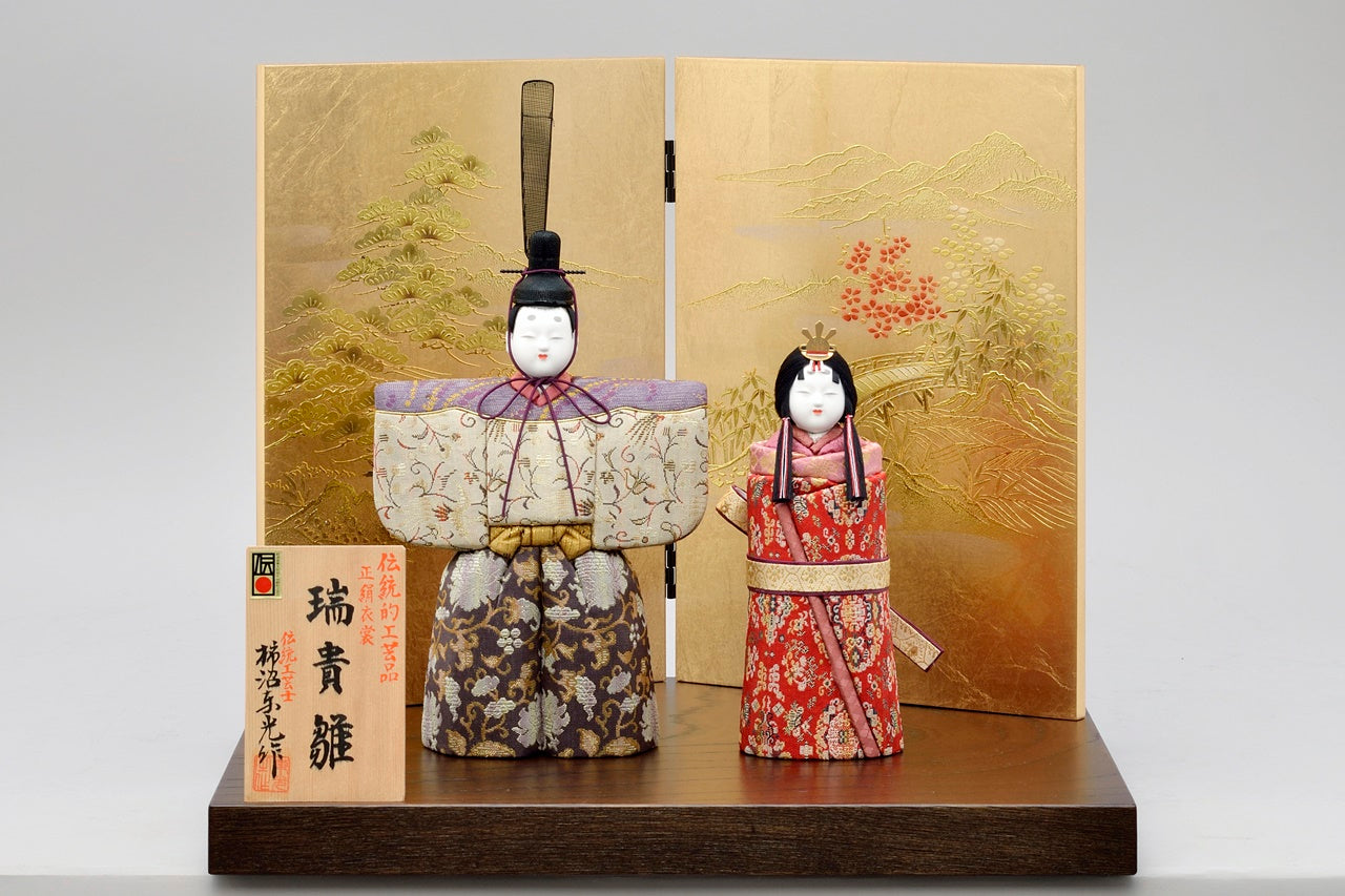 Ornament, Standing hina doll Zuiki - Toukou Kakinuma, Edo kimekomi dolls
