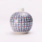Flower vessel, Single flower vase, Round, Bean pattern - Kakiemon-kiln, Arita ware, Ceramics
