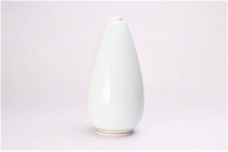 Flower vessel, Single flower vase, Bell shaped, Azalea, Large - Kakiemon-kiln, Arita ware, Ceramics