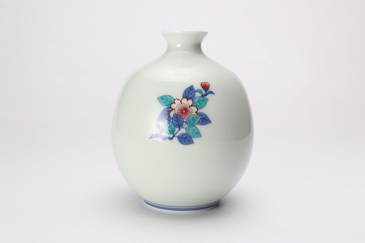 Flower vessel, Vase, Cherry blossom - Imaemon-kiln, Arita ware, Ceramics