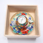 Cafe supplies, Coffee cup with wooden box, Gold painting, Peony - Kinryu-kiln, Tendo Eguchi, Arita ware, Ceramics