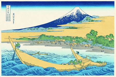Ukiyoe, Thirty-six Views of Mount Fuji, Tago Bay near Ejiri at Tokaido - Hokusai Katsushika, Edo woodblock print