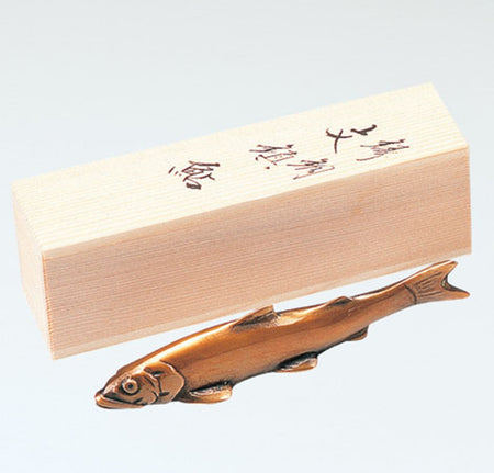 Stationery, Paperweight Sweetfish, Large - Takaoka copperware, Metalwork