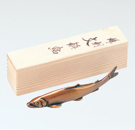 Stationery, Paperweight Sweetfish, Small - Takaoka copperware, Metalwork