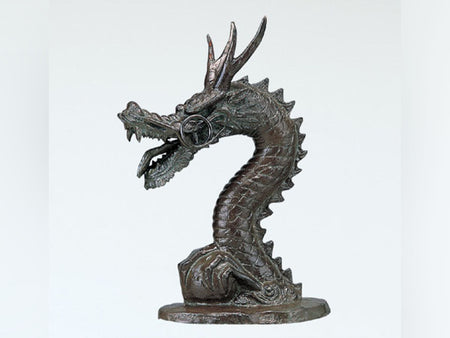 Ornament, Garden figurine dragon faucet - Takaoka copperware, Metalwork