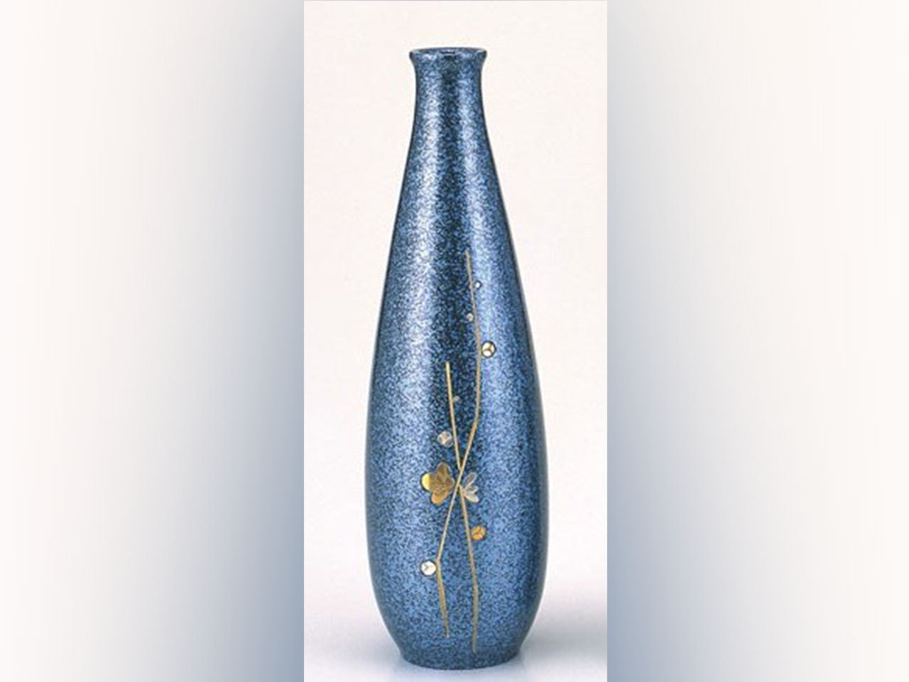 Flower vessel, Single flower vase, Plum blossom Round shape - Yariume, Takaoka copperware, Metalwork
