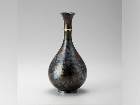 Flower vessel, Vase, Jewel shape, Green - Takaoka copperware, Metalwork