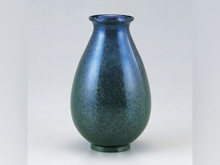 Flower vessel, Vase Lucky Daruma, No.7 - Takaoka copperware, Metalwork