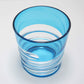 Drinking vessel, Old-fashioned glass, Hand-polished, Spiral, Light blue - Hidetaka Shimizu, Edo kiriko cut glass