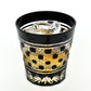 Drinking vessel, Old-fashioned glass, Octagonal woven bamboo pattern, Black - Hidetaka Shimizu, Edo kiriko cut glass