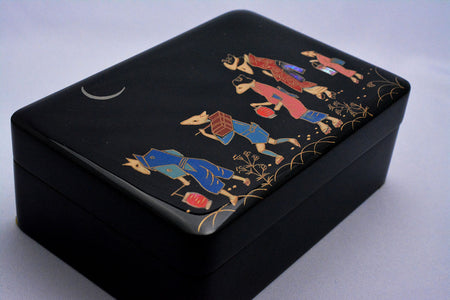Box, Small box, Fox bride - Sanao Matsuda, Echizen lacquerware