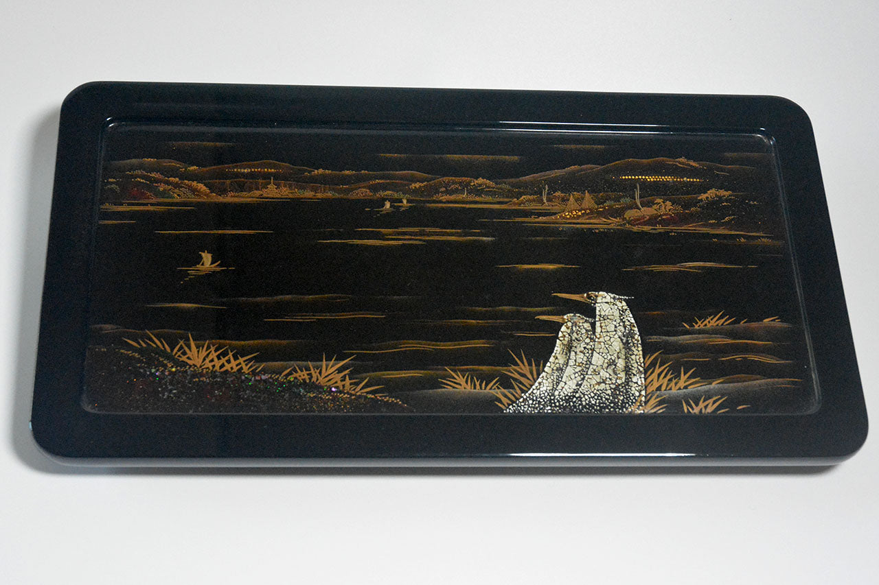 Box, Go stone case set - Sanao Matsuda, Echizen lacquerware