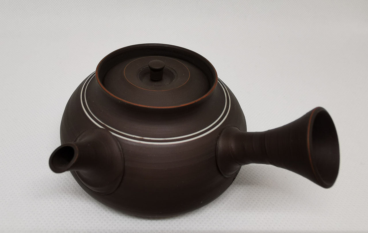 茶具 黑象嵌茶壺 村越風月 常滑燒 陶瓷器