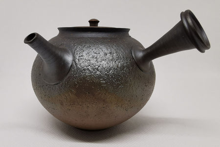 Tea supplies, Kyusu teapot, High-fired unglazed, Namban Round type - Yokei Mizuno, Tokoname ware, Ceramics