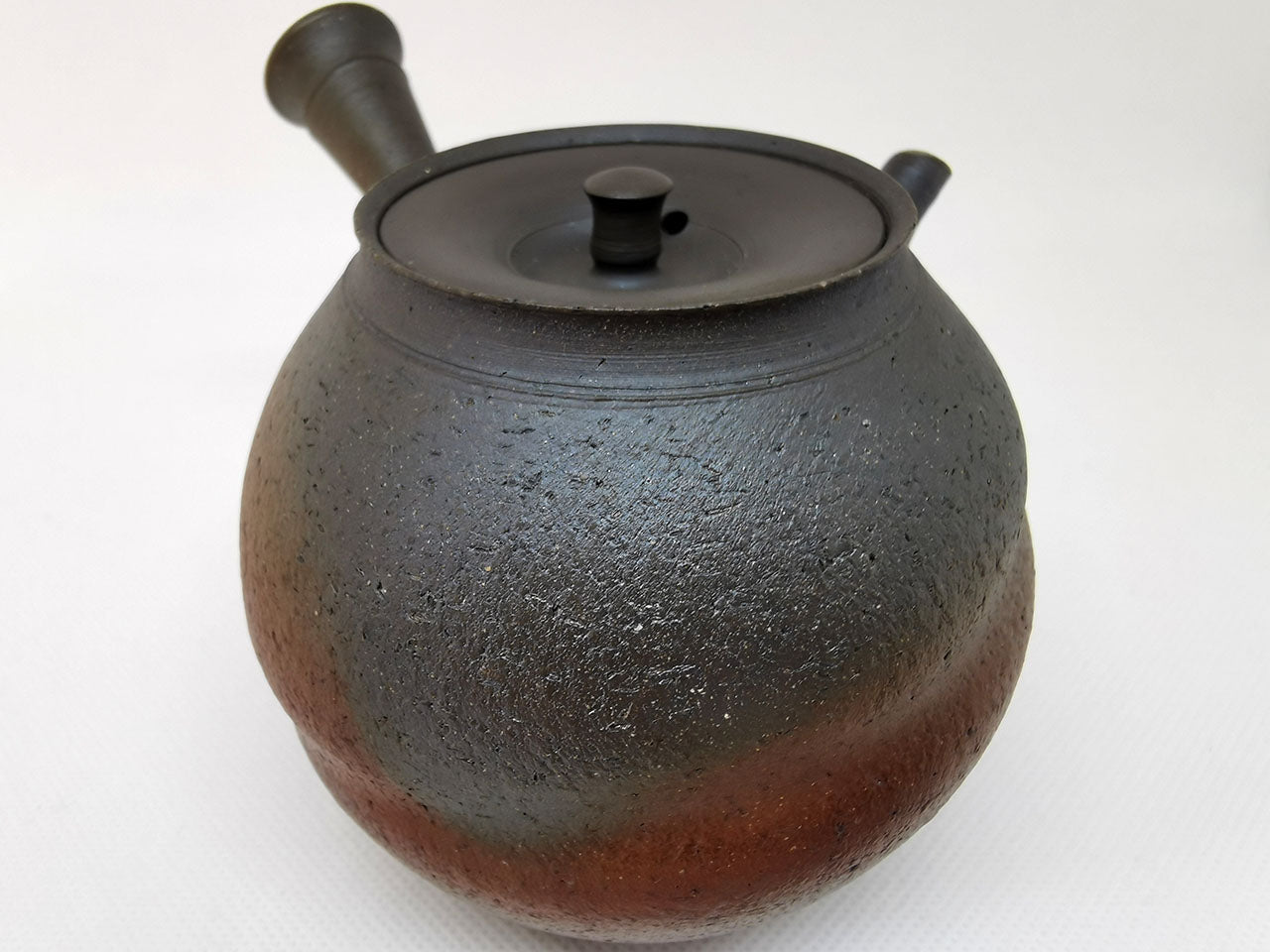Tea supplies, Kyusu teapot, High-fired unglazed, Namban Long-round type - Yokei Mizuno, Tokomane ware, Ceramics