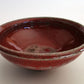 Drinkware, Large sake cup, Red colored, Tenmoku, Shallow type - Toshinori Munakata, Aizuhongo ware, Ceramics