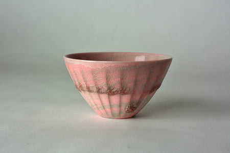 Drinkware, Sake cup, Pink greige A - Tomoyuki Hoshino, Kneading, Ceramics