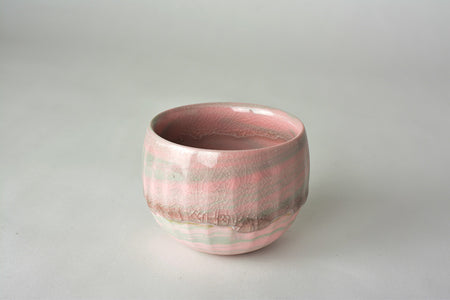 Drinkware, Sake cup, Pink greige B - Tomoyuki Hoshino, Kneading, Ceramics