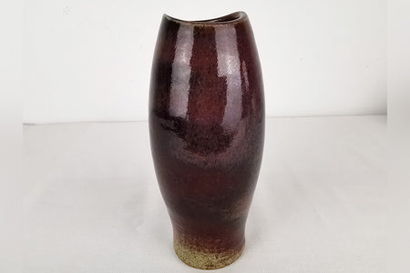 Flower vessel, Vase, Shikou glaze - Toshinori Munakata, Aizuhongo ware, ceramics