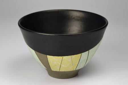 Tea ceremony utensils, Matcha tea bowl, Colored mud pottery - Hiroshi Kikuchi, Kasama ware, Ceramics