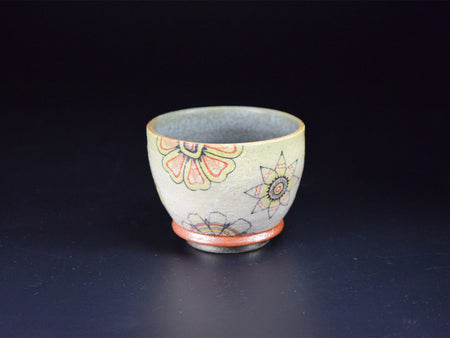 Drinkware, Large sake cup, Rain & Wind - Tadataka Sudo, Kasama ware, Ceramics