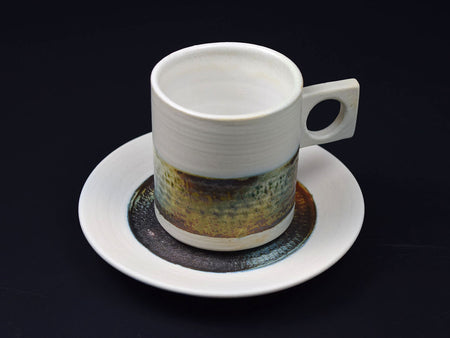 Drinkware, Cup & Saucer, East wind - Shigeo Sudo, Kasama ware, Ceramics